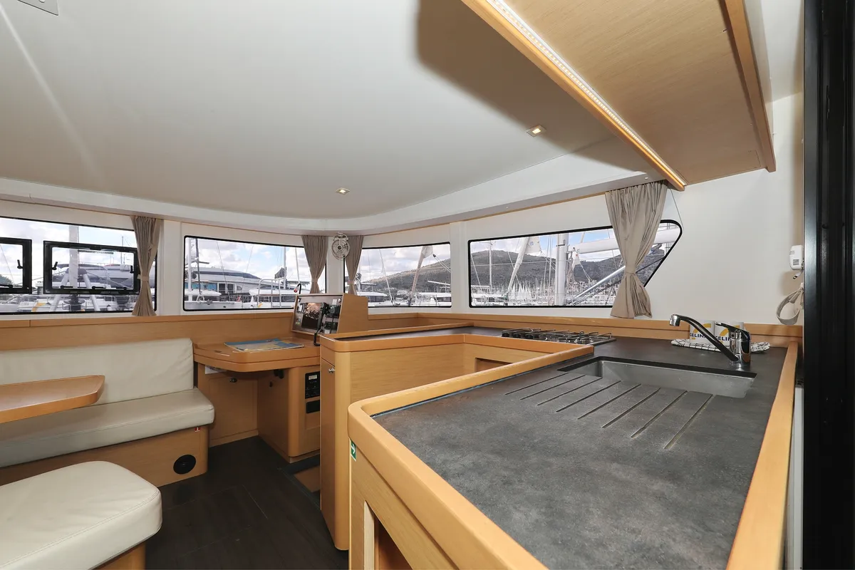 Galley of Demi Doux, a Lagoon 42 catamaran at Grad Trogir, Croatia
