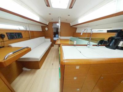 Galley of Carelli, a Jeanneau Sun Odyssey 389 sailboat at Road Town, British Virgin Islands