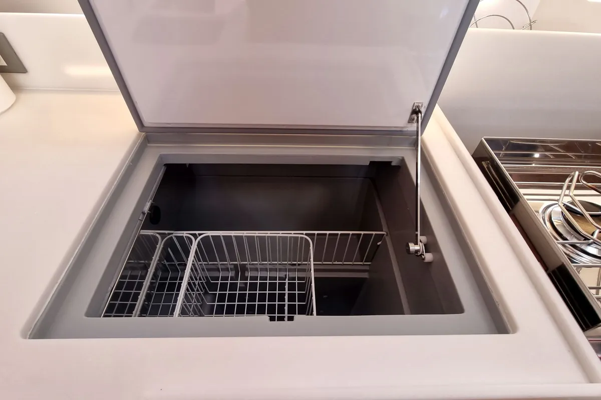Galley of Izzy, a Jeanneau Sun Odyssey 490 sailboat at Rogač, Croatia