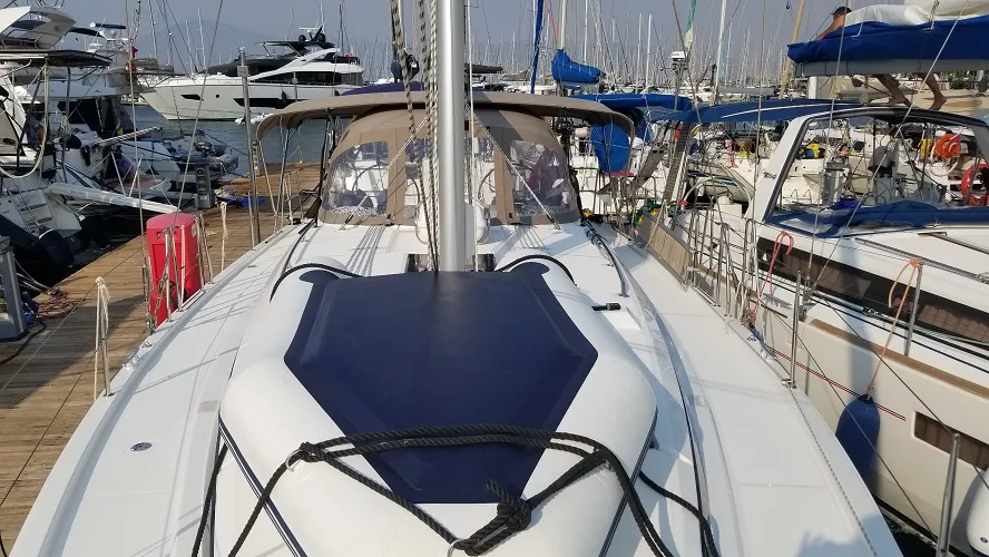 Fiesta, a Bavaria C42 sailboat at Fethiye, Turkey