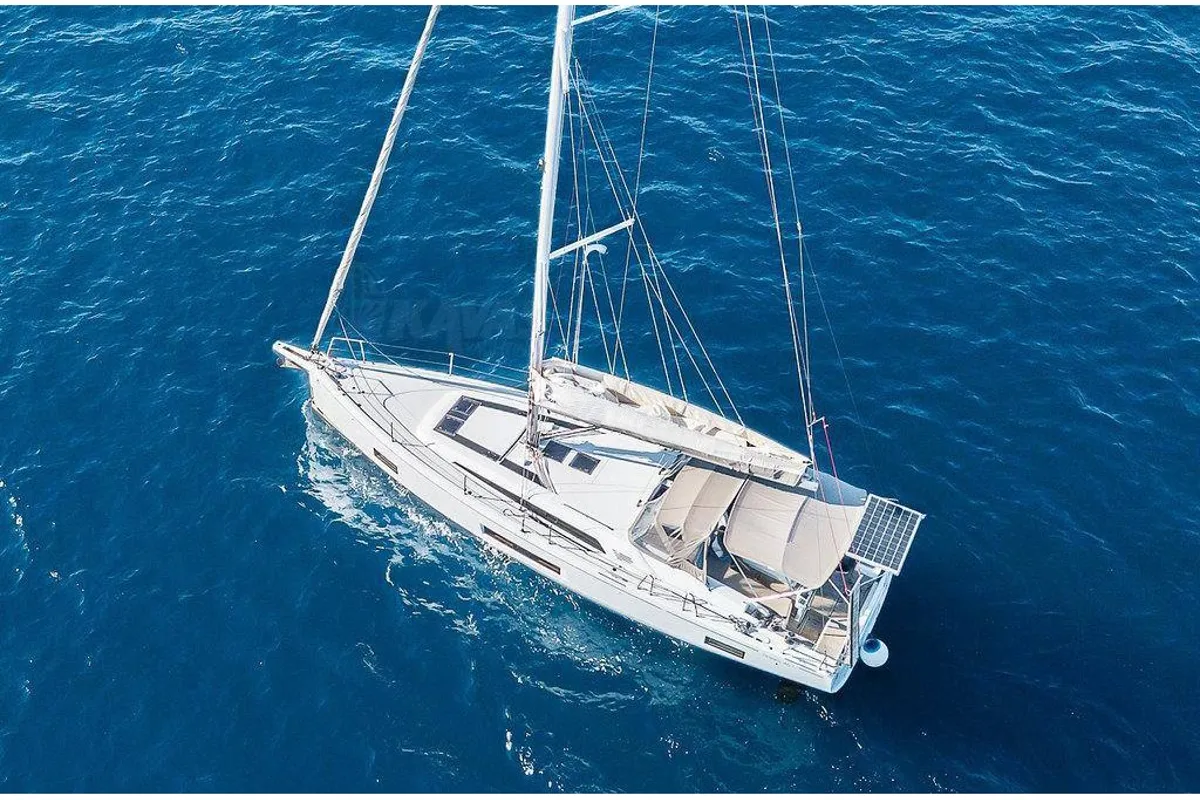 Evgenia, a Beneteau Oceanis 46.1 sailboat at Keramoti, Greece