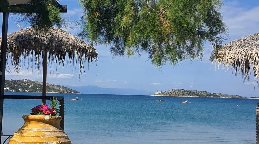 Agios Georgios Bay in Salamina Municipal Unit, Greece