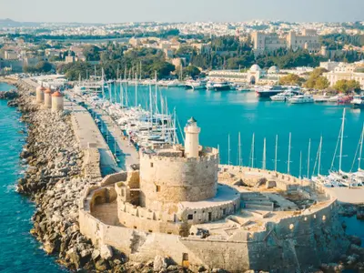 Tourist Port, marina in Municipal Unit of Rhodes, Greece — photo 2