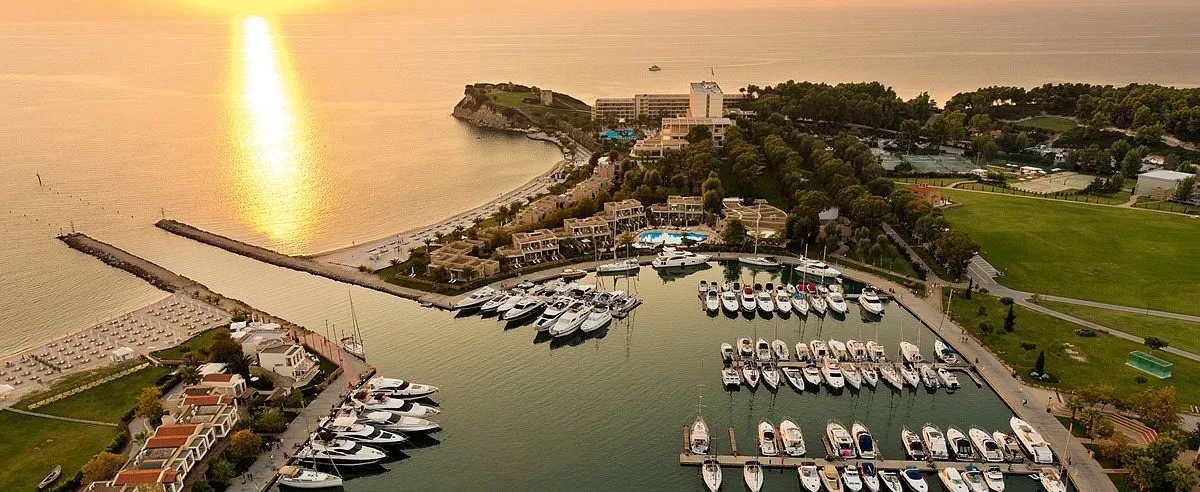 Sani Marina in Kassandra Municipal Unit, Greece