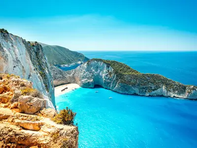 Navagio Bay in Elaties Municipal Unit, Greece — photo 2
