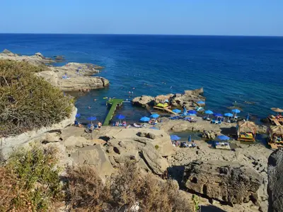 Oasis Beach, bay in Rhodes, Greece — photo 2