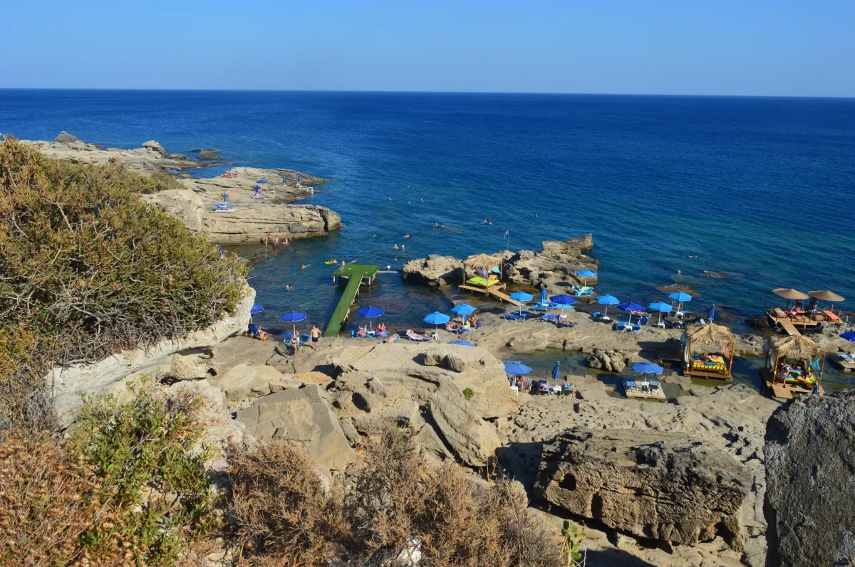 Oasis Beach, bay in Rhodes, Greece — photo 2