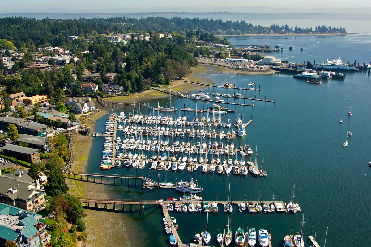 Winslow Wharf Marina in Bainbridge Island, United States