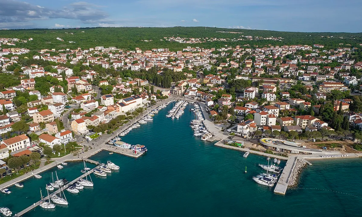 Luka Malinska, Krk, marina in Malinska, Croatia