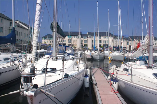 Arklow Marina in County Wicklow, Ireland