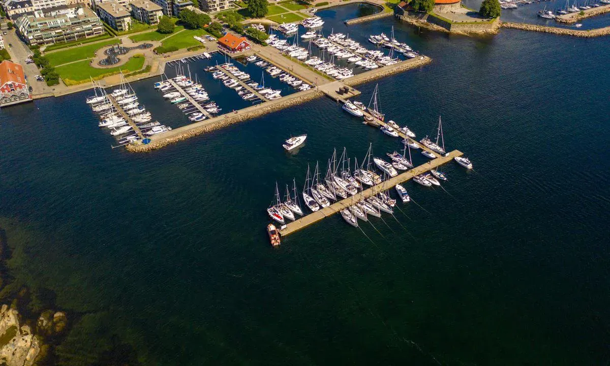 Kristiansand gjestehavn, marina in Kristiansand, Norway