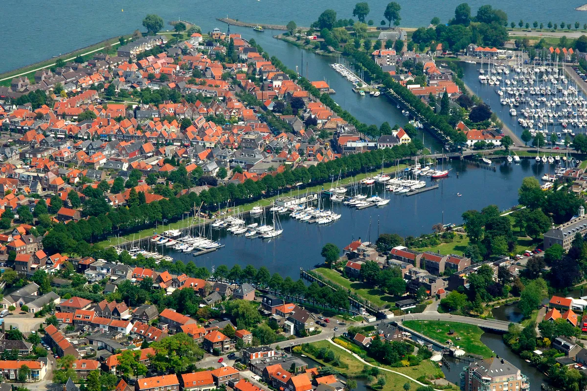 Westerhaven, marina in Medemblik, Netherlands