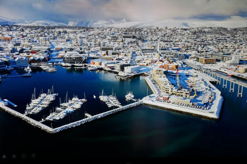 Småbåthavna Marina in Tromsø, Norway