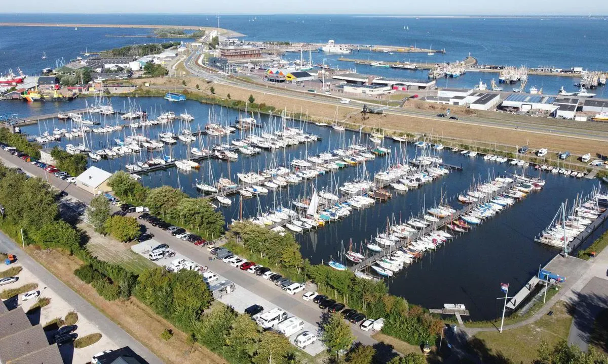 Noordergat Marina in Lauwersoog, Netherlands