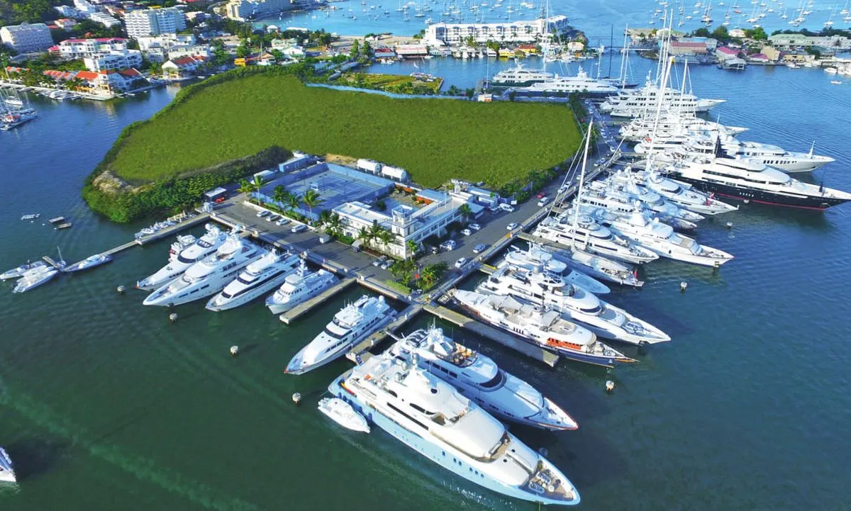 Yacht Club at Isle del Sol, marina in Simpson Bay, Sint Maarten