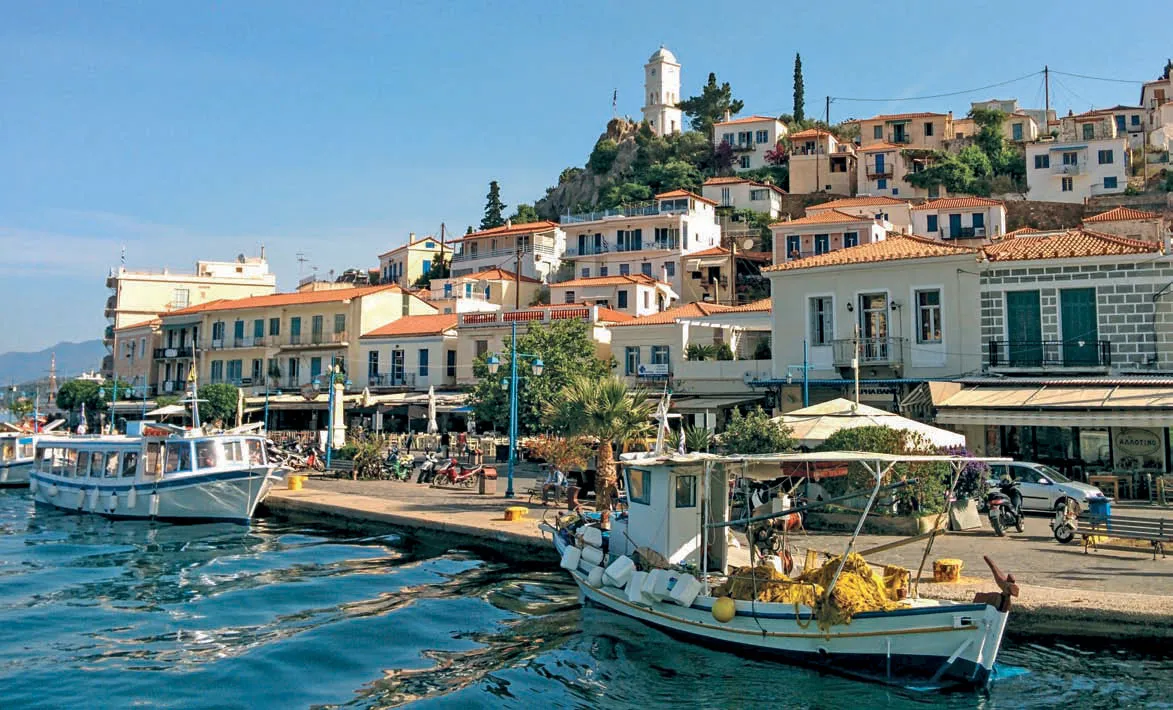 Anchorage in Poros, Greece