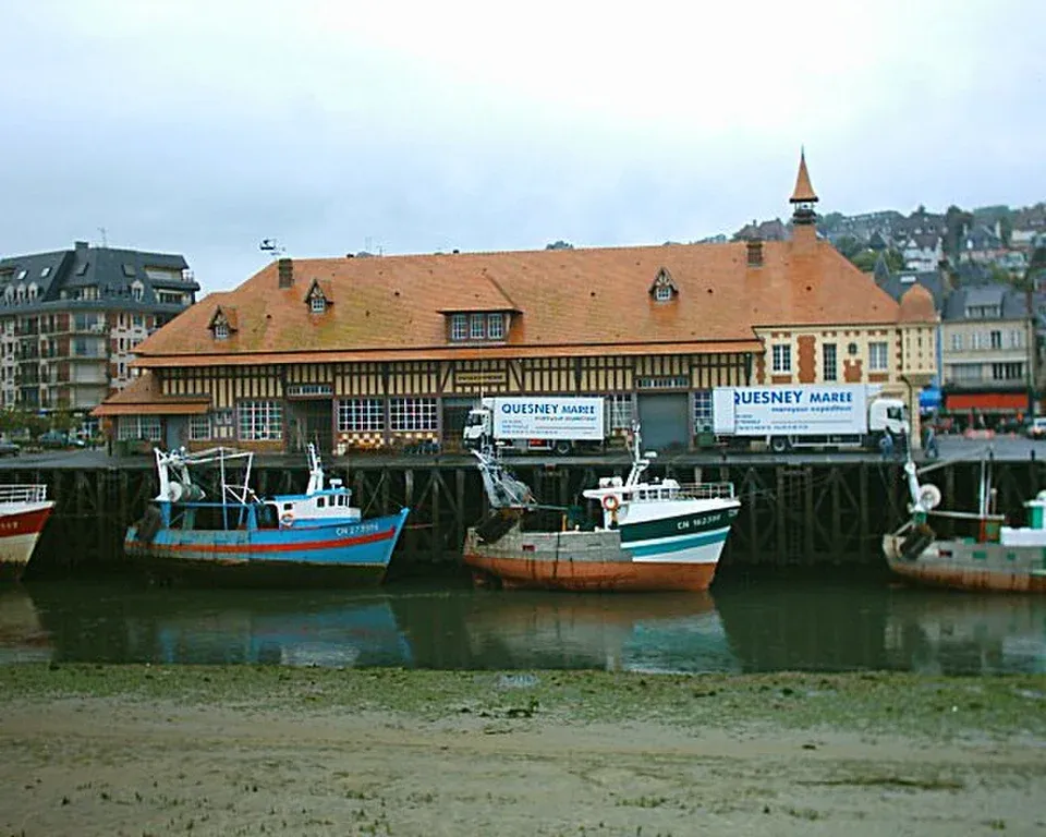 Bassin Morny, marina in Deauville, France