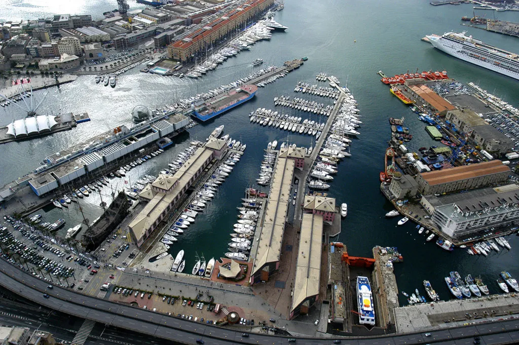 Marina Porto Antico in Genoa, Italy