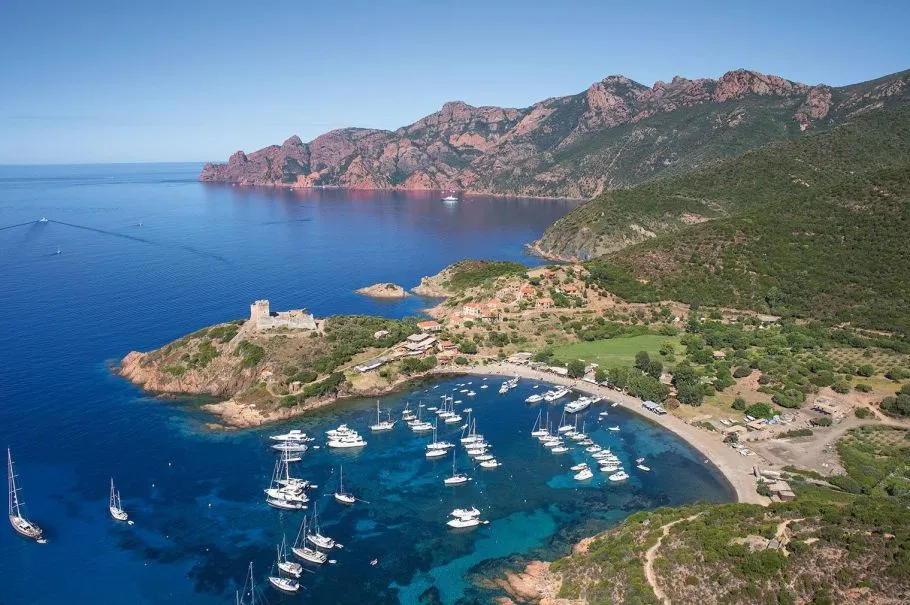 Port de Girolata, marina in Osani, France
