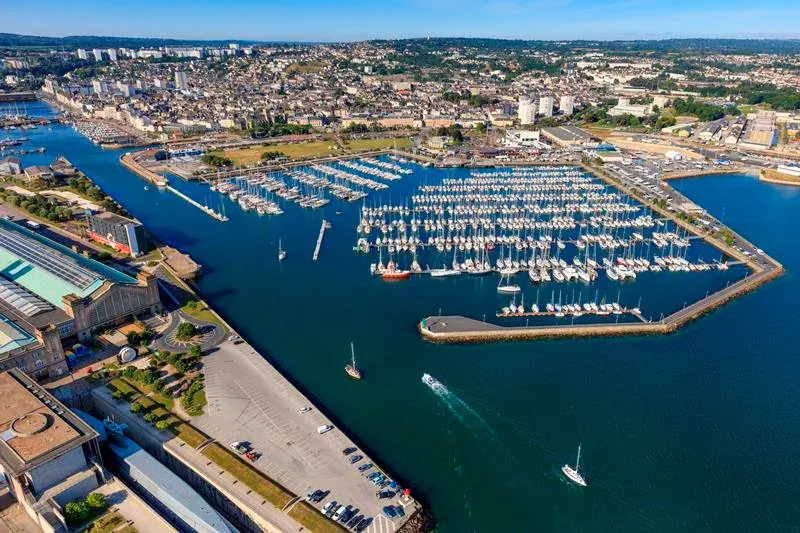 Port Chantereyne, marina in Cherbourg-en-Cotentin, France
