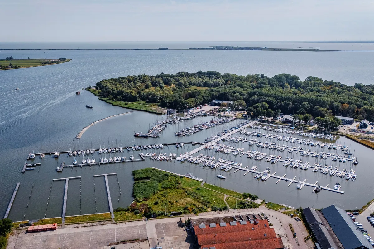 Marken Harbour, marina in Marken, Netherlands