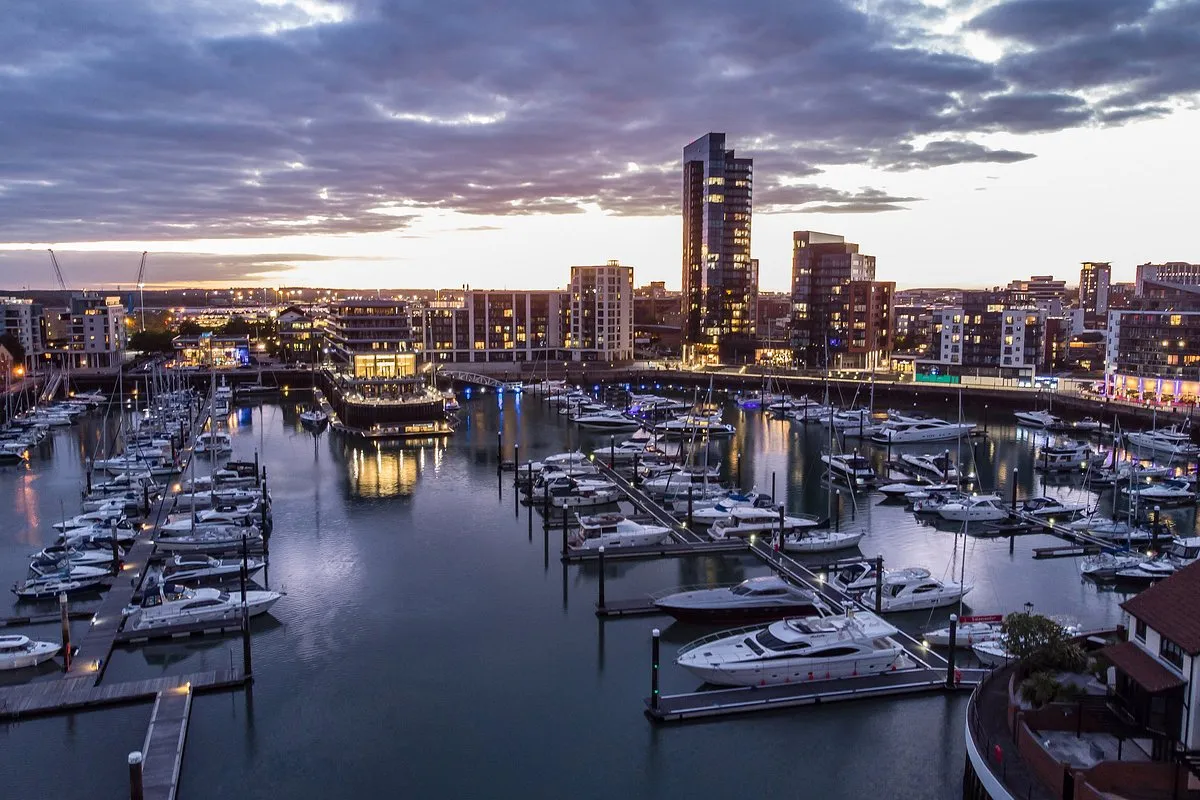 Ocean Village Marina in Southampton, United Kingdom