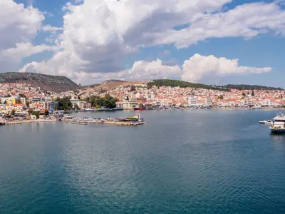 Passenger Port, marina in Mytilene, Greece — photo 2