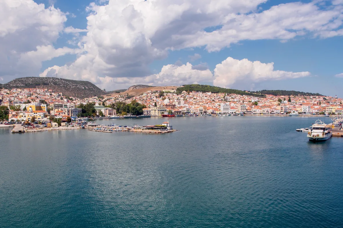 Passenger Port, marina in Mytilene, Greece — photo 2