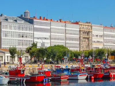 Dársena da Mariña, marina in A Coruña, Spain — photo 5