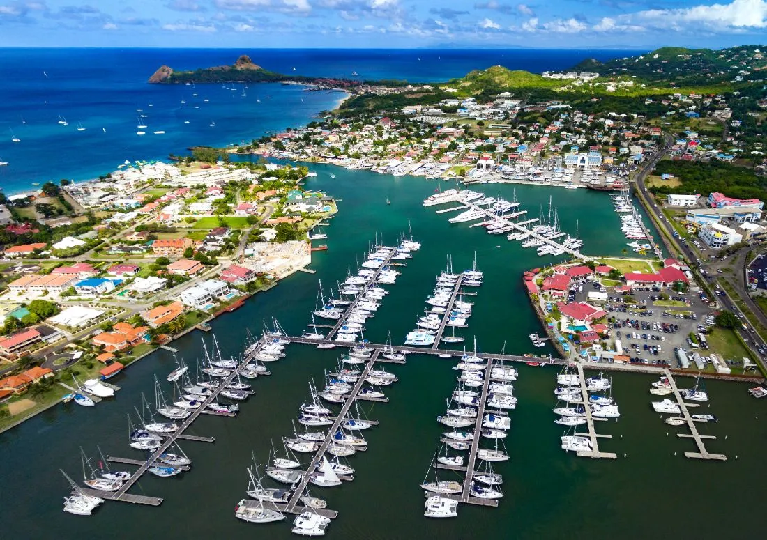 Rodney Bay Marina in Bois D'Orange, Saint Lucia