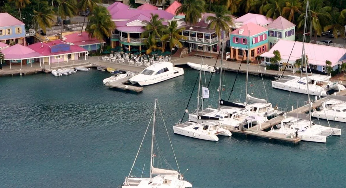 Soper's Hole Marina in Road Town, British Virgin Islands