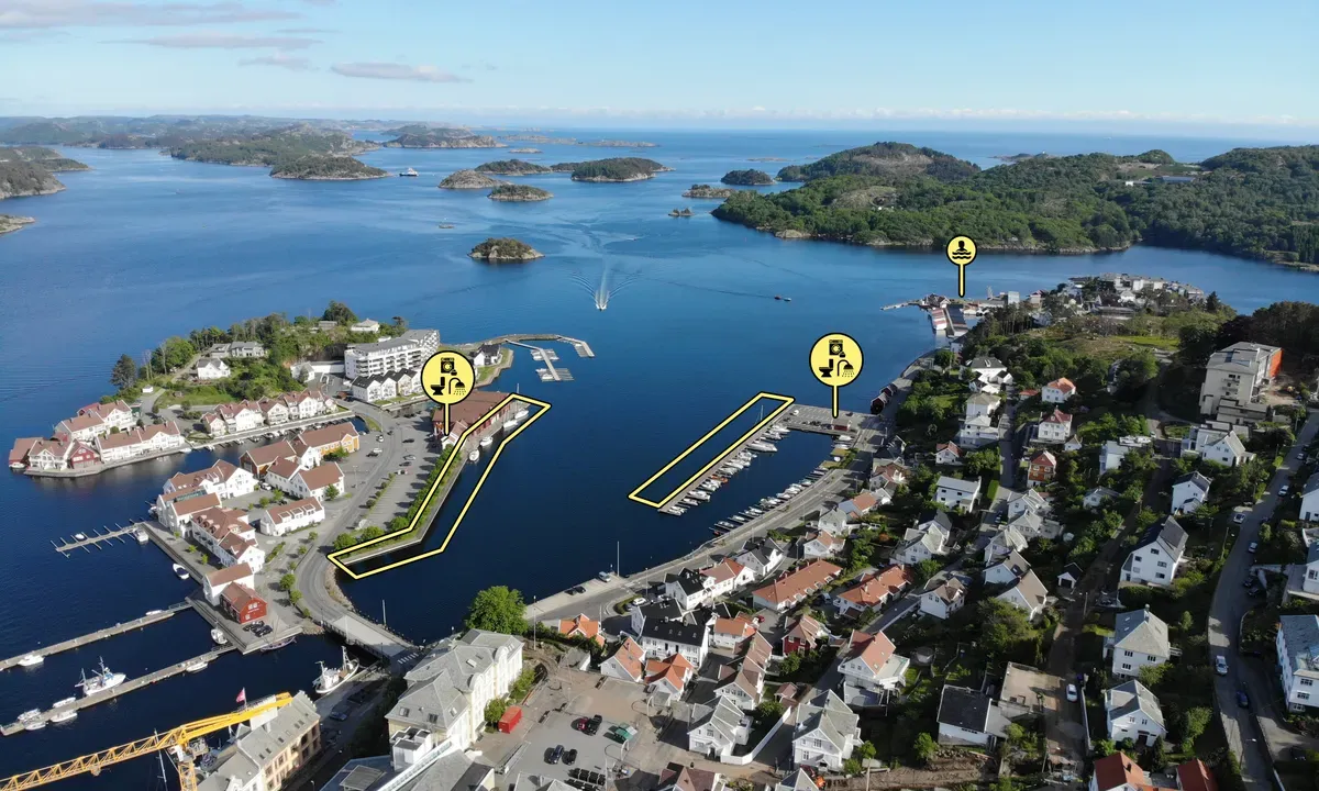 Farsund Marina Gåseholmen in Farsund, Norway