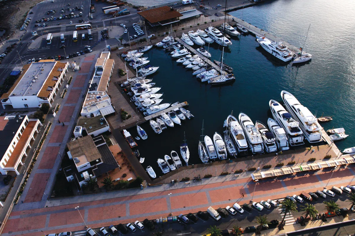 Marina de Formentera in Formentera, Spain