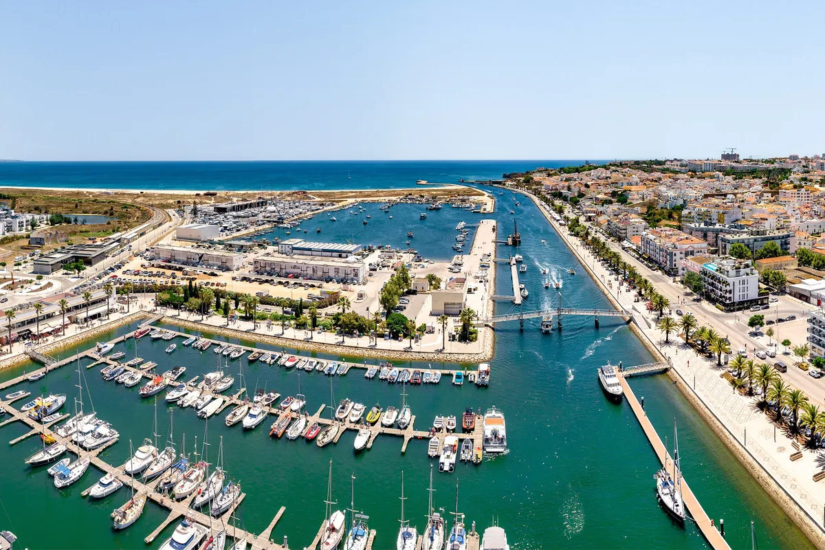 Marina de Lagos in Lagos, Portugal