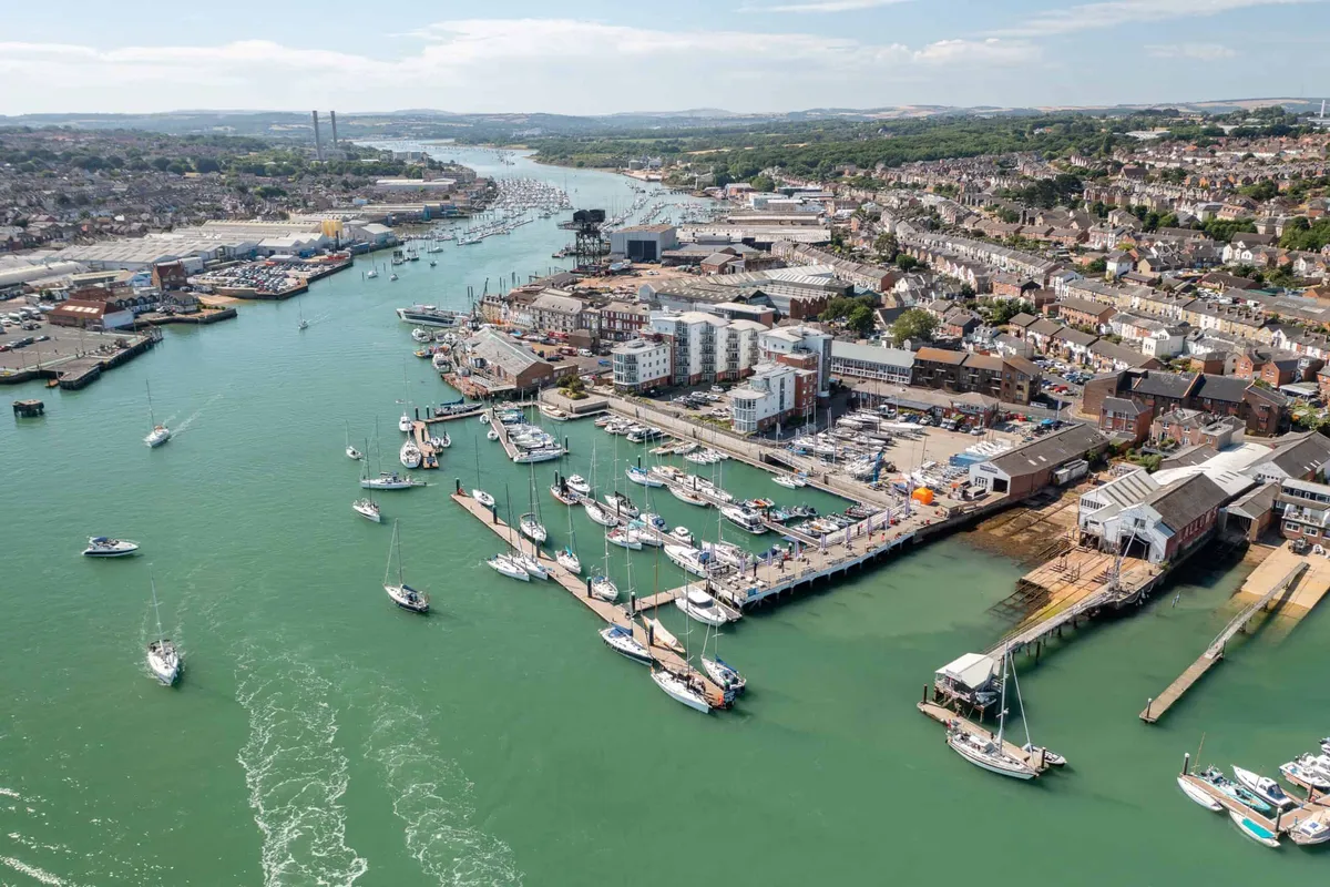 Shepards Wharf Marina in Cowes, United Kingdom