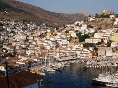 Hydra - Hydra Port, marina in Hydra, Greece — photo 3