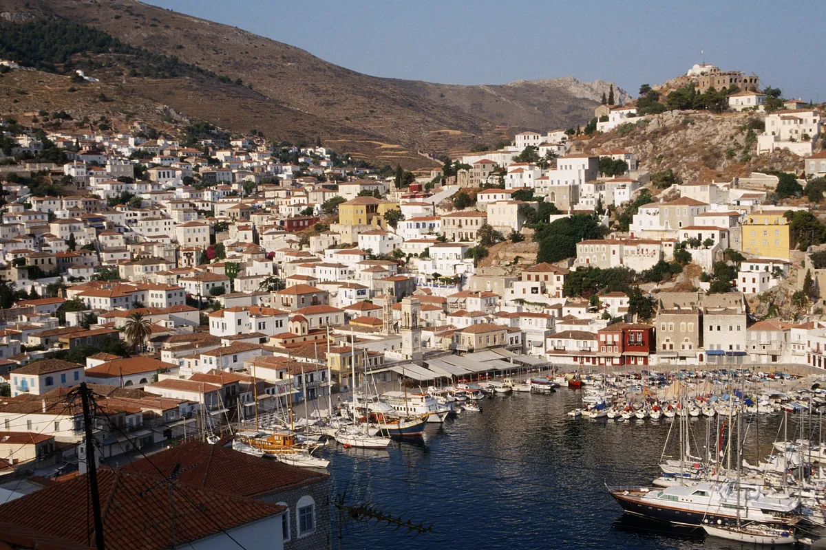 Hydra - Hydra Port, marina in Hydra, Greece — photo 3