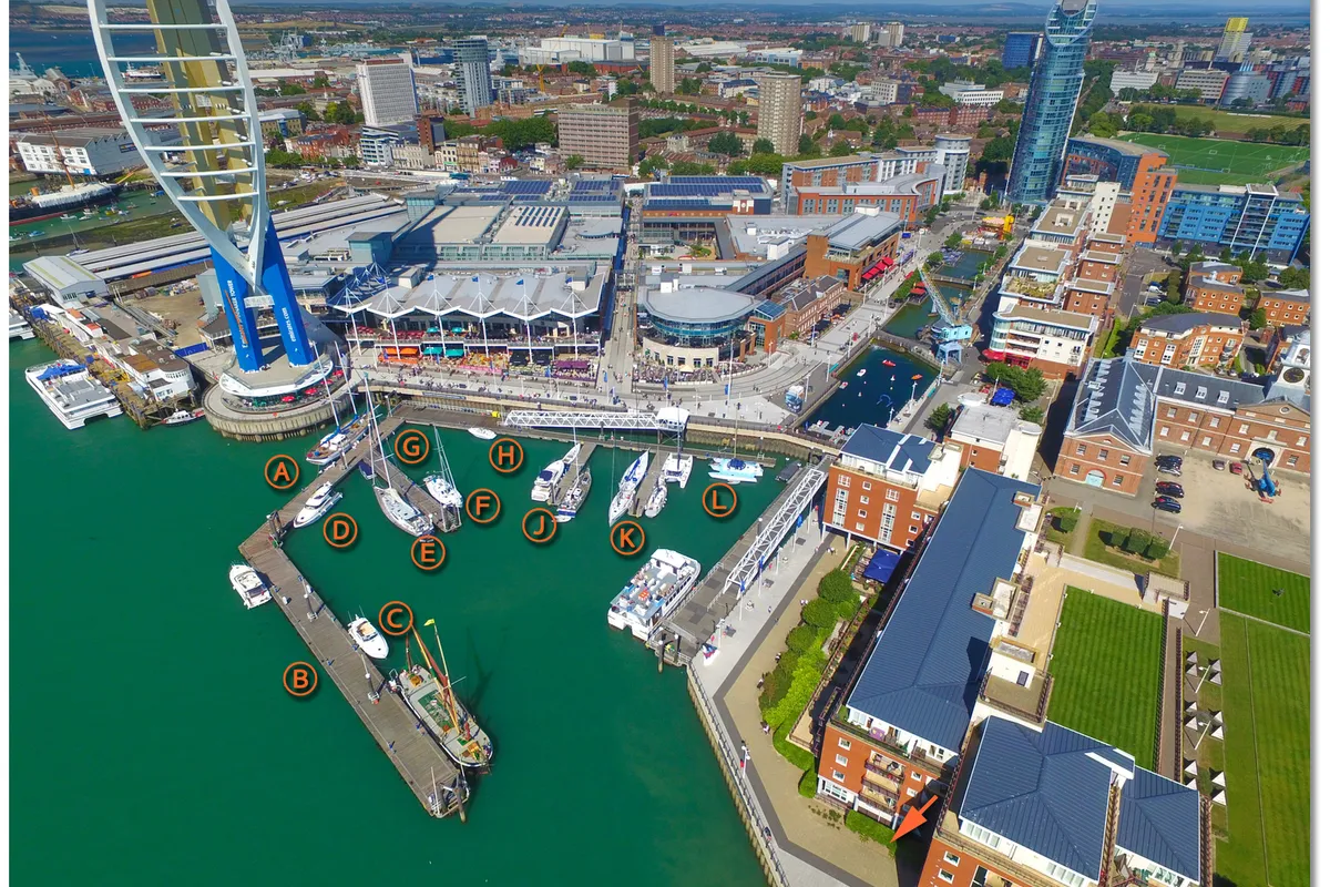 Gunwharf Quays Marina in Portsmouth, United Kingdom — photo 2