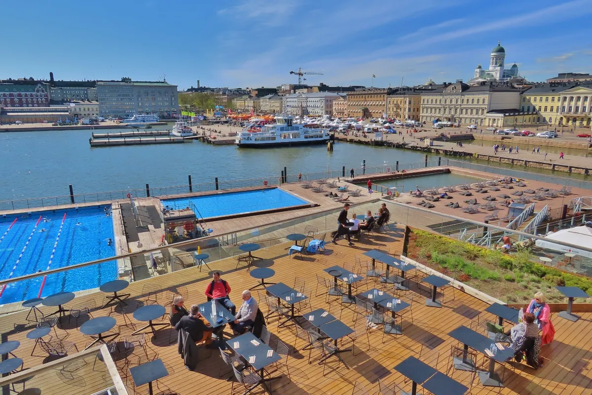 Katajanokan vierassatama Marina in Helsinki, Finland