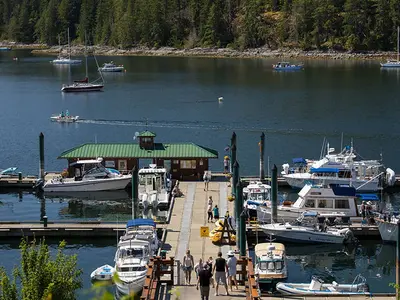 Gorge Harbour Government Wharf, marina in Area B (Cortes Island), Canada — photo 2