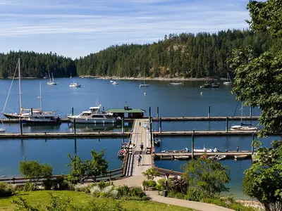 Gorge Harbour Government Wharf, marina in Area B (Cortes Island), Canada — photo 3