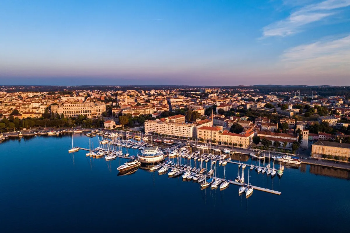 ACI Marina Pula in Grad Pula, Croatia
