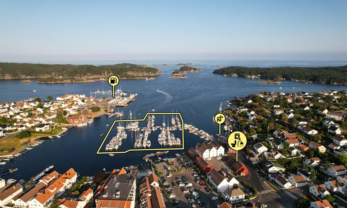 Lillesand gjestehavn, marina in Lillesand, Norway