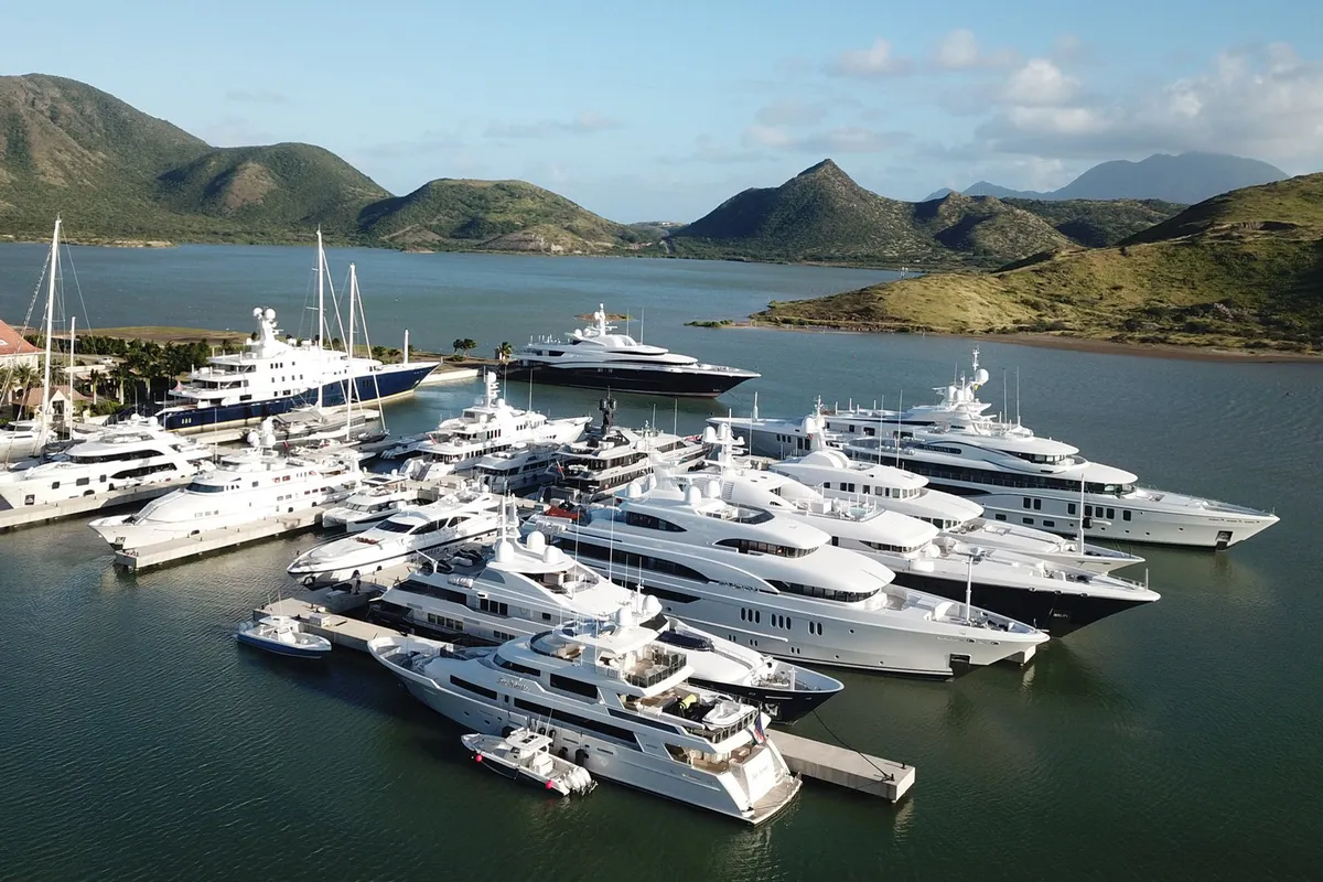 Christophe Harbour Marina in Saint Kitts and Nevis