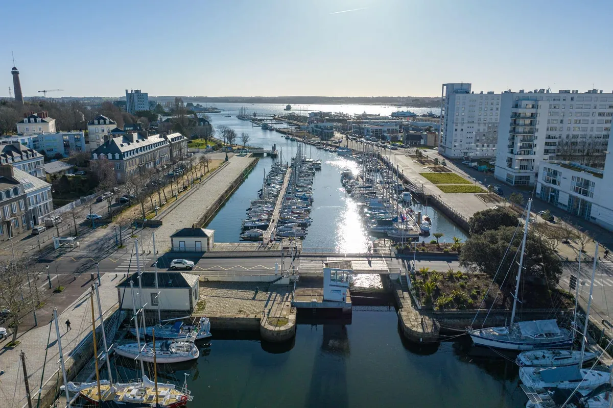 Port de la Pointe, marina in Port-Louis, France