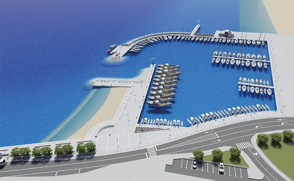 Luka Omiš, marina in Grad Omiš, Croatia — photo 2