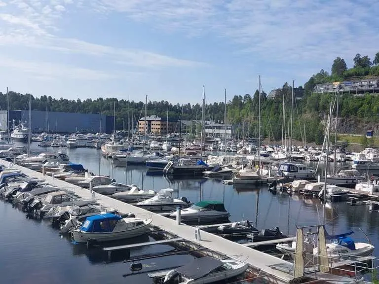 Småbåtshavn, marina in Sætre, Norway
