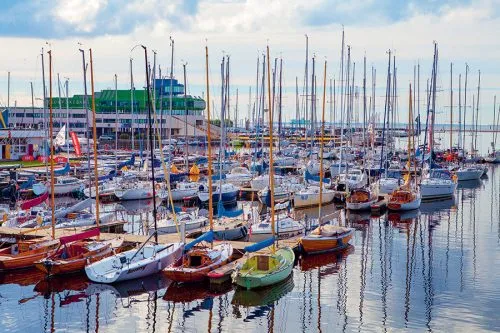 Pirita Marina in Tallinn, Estonia