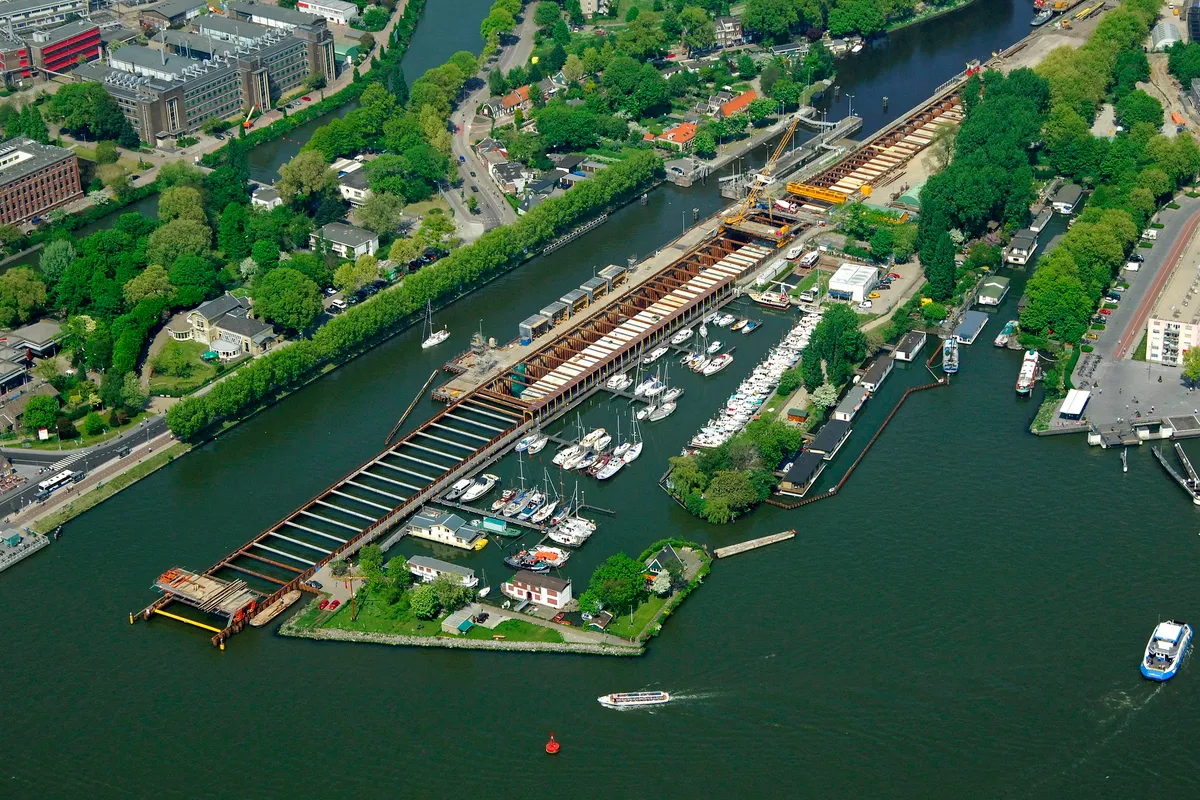 Sixhaven, marina in Amsterdam, Netherlands