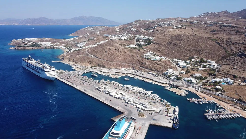 New Port Public Marina in Agios Stefanos, Greece